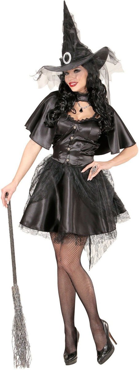 Heks & Spider Lady & Voodoo & Duistere Religie Kostuum | Heks Margarita | Vrouw | XS | Halloween | Verkleedkleding